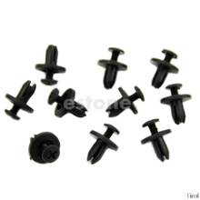 10 Pcs Car Bumper Fender 6mm Hole Black Plastic Rivets Fasteners for Toyota 2024 - buy cheap