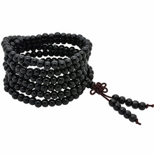 Fashion Natural Black Sandalwood 6mm Beads Buddha Bracelets for Men / Women Gift  Charm Bracelets Wholesale Jewelery 2024 - buy cheap