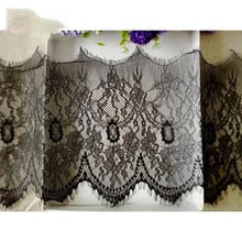 3Yards 28cm Width Wonderful Best Quality French Lace Fabric Voile Eyelash Lace Applique Sewing Trim Accessories YYN339 2024 - buy cheap