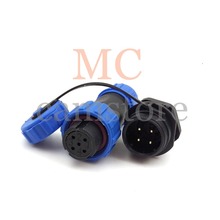 SP13 4pin Waterproof & Dustproof Aviation Connector, IP68 Plug-female and socket-male LED power cable connector 2024 - buy cheap
