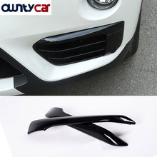 For BMW X1 F48 2016-2019 ABS Front Fog Light Lamp Eyelid Strips Cover Trim Car Accessories set of 2pcs 2024 - buy cheap