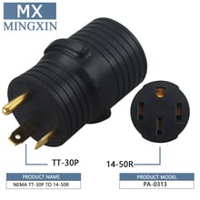 [TT-30P for 14-50R] Plugrand EV Adapter Adapter NEMA TT-30P for 14-50R TT-30 30Amp for 14 Male- 50 Amp Female Power Adapter 2024 - buy cheap