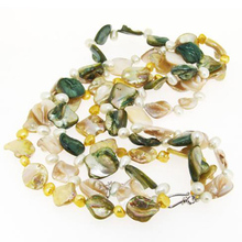 Increíble joyería de perlas, 3 filas 16 ''-18'' 18x20mm Shell 100% Real Natural collar de perlas de agua dulce, regalo de cumpleaños para mujer 2024 - compra barato