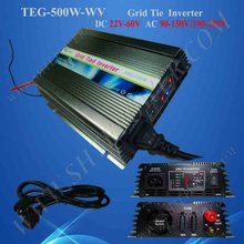 on grid tie micro solar inverter 500W Power Inverter for Solar Panel On Grid System, DC 22V-60V to AC 190V-260V High Quality 2024 - buy cheap