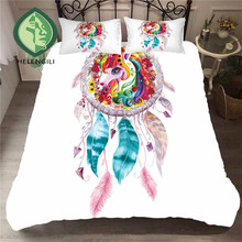 HELENGILI 3D Bedding Set Dreamcatcher Print Duvet Cover Set Lifelike Bedclothes with Pillowcase Bed Set Home Textiles #BWM-20 2024 - buy cheap