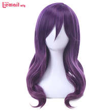 Парик Watashi ga Motete Dousunda Kae Serinuma для косплея, фиолетовый волнистый парик с челкой, синтетические волосы, термостойкие 2024 - купить недорого