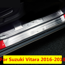 For Suzuki Vitara 2016-18 stainless steel welcome pedal refires door sill strip parts Interior decoration Auto Accessories 2024 - buy cheap