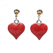 Pendientes colgantes acrílicos de estilo coreano para mujer y niña, aretes con forma de corazón, joyería bonita, 2018 2024 - compra barato