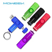 Moweek USB Flash 32gb usb 2.0  pendrive 16 gb 64gb 128gb otg usb flash drive 4gb 8gb cle usb stick usb key free Custom logo 2024 - buy cheap