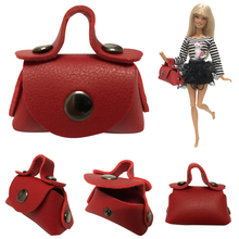 NK Newest One Pcs Girl's Doll Mini Handmade Casual Wear Bag Red Fashion Cute Bag For Barbie Doll Accessories 005A 6X 2024 - compre barato