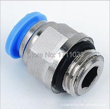 tube 10mm-1/2" BSPP thread  straight fitting threaded plastic hose tube fitting male connector pneumatic fittings 2024 - buy cheap