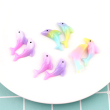 10Pcs Rainbow Dolphin Polymer Slime Charms Toy For Children Modeling Clay DIY Kit Accessories Kids Plasticine 2024 - buy cheap