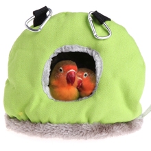 Pet Parrot Nest Plush Warm Winter Hammock Bird Hanging Swing Bed Cave 3 Size Bird Cages Nests Dropshipping 2024 - buy cheap