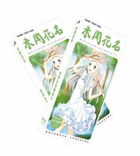 Cartão de comemoração/cartão de mensagens/cartão de presente com estampas de anime anohana honma meiko, 180 2024 - compre barato