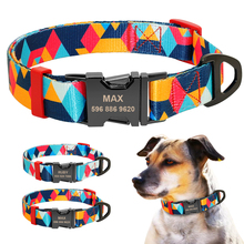Pet Dog Collar Personalized Nylon Print Small Dog Collars Custom Pitbull Chihuahua Collar Engrave for Small Medium Large Dogs 2024 - buy cheap