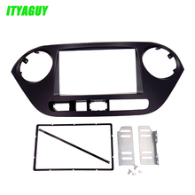 Top Quality free shipping 2DIN Dash Radio Fascia for HYUNDAI i-10 2014, i10(Low end)CD Panel Fascia Kit Fitting face Plate Frame 2024 - buy cheap