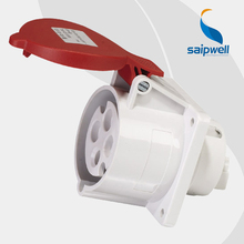Wholesale Saipwell SP1399 4 Pin 32A 400V ac 3 pin female socket dust / waterproof connection Industrial use wall mounted socket 2024 - buy cheap