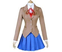 fashion Doki Doki Literature Club Cosplay Costumes Sayori Yuri Natsuki Monika School Uniform A325 2024 - buy cheap