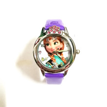 Quartz cartoon Children Anna elsa watches causal mini watch girls kids birthday gift Reloje montre enfant relogio infantil 2024 - buy cheap