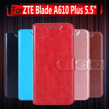 Для ZTE Blade A610 Plus A610 + чехол 5,5 дюйма чехол для телефона из искусственной кожи чехол для ZTE Blade A2 Plus флип Защитная задняя крышка Funda 2024 - купить недорого