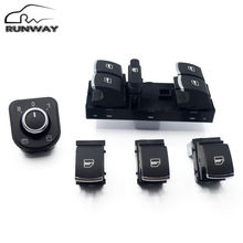 Free shipping!Mirror switch window switch for Volkswagen VW jetta mk5 golf 5 6 tiguan passat b6 B7 5PCS/SET 2024 - buy cheap