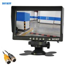 Diykit ahd 1024*600 7 "monitor de visão traseira do carro lcd suporte 1080p ahd câmera com viseira capa sol 2024 - compre barato