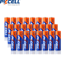 PKCELL оптом 24 шт. LR6 AA супер щелочная батарея AM3 E91 MN1500 1,5 в 360 мин сухая батарея для MP3 игрушек 2024 - купить недорого