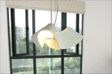 Modern Nordic White Resin Pendant Light LED E27 *3 Bulbs Droplight for Bedroom living room Light Fixture 2024 - buy cheap