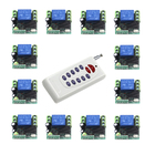 315 MHz Código Aprendizagem Relé 1CH RF Sem Fio Interruptor de Controle Remoto 1 Transmissor + 12 Receptor DC 12 V 10A SKU: 5466 2026 - compre barato