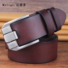 high quality cow genuine luxury leather men belts for waist soft strap male pin buckle BIG SIZE 130-150cm 3.8 width 2024 - buy cheap