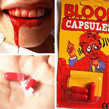 3 pcs/Set Funny Joke Toys Blood Pill Trick Toys Whimsy Prop Vomiting Blood Capsule Novelty Gag Practical Jokes Horror Party Toys 2024 - buy cheap