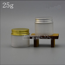 50pcs 25g frosted white cream jar empty cosmetic packaging container Eye cream mini bank empty bottle packaging free shipping 2024 - buy cheap