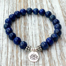 SN1039 Genuine Lapis Lazuli Bracelet Natural Stone Bead Men`s Bracelet Throat Chakra Spiritual Yogi Gift Free Shipping 2024 - buy cheap