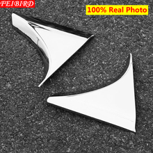 ABS Rear Spoiler Wing Side Triangle Cover Trim Molding Garnish 2 Pcs For Nissan Qashqai J11 2014 2015 2016 2017 2024 - buy cheap