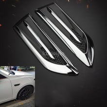 2pc Car Decorated 3D Vent Air Shark Gills Sticker for Opel Mokka zafira Jeep wrangler grand ACURA mdx rdx tl tsx rl accessories 2024 - buy cheap