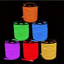 50m/rolo led flex neon luz 2-fios com 80led/m ac110v 220v dc12v 24v vermelho/azul/verde/branco/amarelo/laranja cor frete grátis 2024 - compre barato