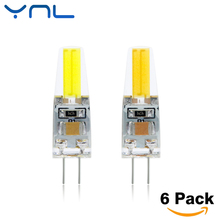 YNL 6pcs/lot COB LED G4 Lamp 6W Lampada LED Bulb AC/DC12V 220V G4 LED Light High Bright Home Decoration Lighting For Chandelier 2024 - buy cheap