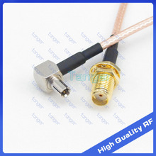 SMA female  jack to TS9 male right angle connector with 20cm 8inch RG316 RG-316 and RF Coaxial Pigtail Jumper High Quality cable 2024 - buy cheap