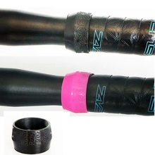 Cinta para manillar de bicicleta, 1 par, negro/rosa, tapones de goma para cinta de manillar de bicicleta de carretera, producto nuevo 2024 - compra barato