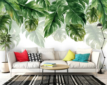 beibehang Customized eco wallpaper hand drawn Nordic rainforest sofa TV background papel de parede 3d wall papers home decor 2024 - buy cheap