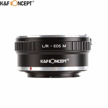 K & f concept-adaptador para lente de câmera, anel adaptador para leica m l/m, para canon eos m embutido 2024 - compre barato