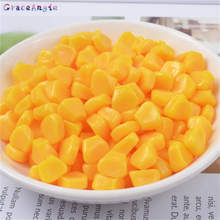 20/40pcs Artificial corn kernel charms resin flatback cabochon Stationery phone case decoration jewelry making 5*9*10mm 2024 - buy cheap