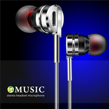 Dprui In-Ear Earphone Headset In-line Control Metal Heavy Bass Sound earbuds With Microphone for iphone Mobile phone Universal 2024 - buy cheap