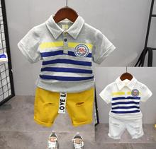 Baby Boy Clothes Brand New Summer latest style high quality Shirt +Shorts 2-7Year Children boys clothing set 2024 - buy cheap