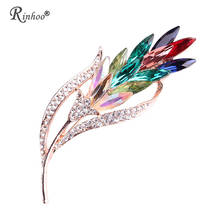 Rinhoo Multi-color Crystal Flower Brooches Rhinestone Brooch Pin Fashion Jewelry Coat Dress Corsage Jewelry Broches Gift 2024 - buy cheap