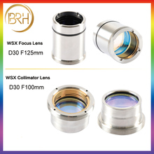 BRH  Fiber Laser Focus Lens D30 F100 F125mm with Lens Holder for WSX Laser Cutting Head WSX-GQ-JT-02 2000W 4000W 0-4KW Wholesale 2024 - buy cheap