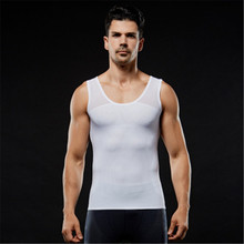 Black/White Body Shaper Men's Tummy Shaperwear Running Sports Cloth Tank Top Compression Tight Slimming Vest Body Building 2024 - buy cheap