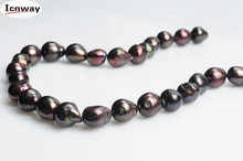 Natural Freshwater Pearl red black 12-15mm baroque For Jewelry Making 15inches DIY necklace bracelet  FreeShipping Wholesale 2024 - buy cheap