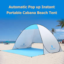 Outdoor Automatic Pop Up Instant Portable Cabana Beach Tent 2 Person Fishing Anti UV Beach Sunshade Shelter Sets Up In Seconds 2024 - buy cheap