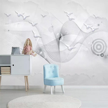 Papel tapiz decorativo, Serie de estilo moderno simple, línea de fondo de piedra, Grandes murales de pared 2024 - compra barato
